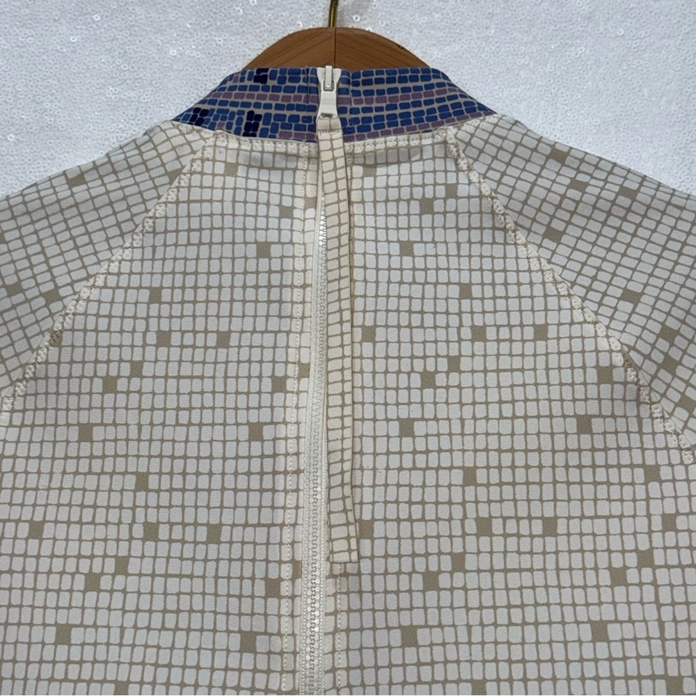 Tory Burch Mosaic Patterned Women's swim Top size small petite - Picture 13 of 16